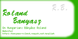 roland banyasz business card